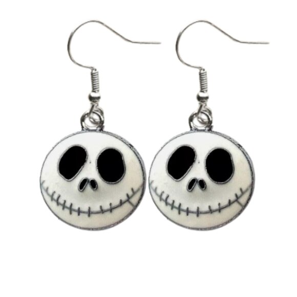 JACK SKELLINGTON DANGLE EARRINGS - Picture 1 of 4